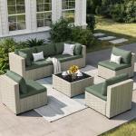 7-Piece Outdoor Wicker Patio Furniture Set
