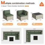 7-Piece Outdoor Wicker Patio Furniture Set