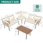 YITAHOME 4-Piece Wicker Patio Furniture Set