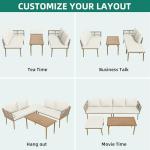 YITAHOME 6-Piece Outdoor Rattan Sofa Set