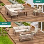 YITAHOME 4-Piece Wicker Patio Furniture Set