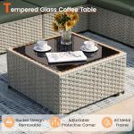 7-Piece Outdoor Wicker Patio Furniture Set