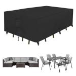 Waterproof Rectangle Patio Furniture Cover, Black