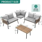 YITAHOME 4-Piece Outdoor Wicker Sofa Set