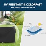 Waterproof Rectangle Patio Furniture Cover, Black