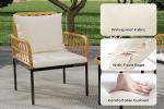 3-Piece Outdoor Rattan Patio Furniture Set