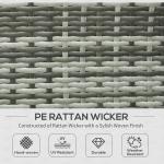 7-Piece Outdoor Rattan Sofa Set with Cushions