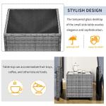 Outdoor Rattan Wicker Patio Conversation Set