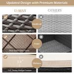 7-Piece Outdoor Rattan Patio Sofa Set