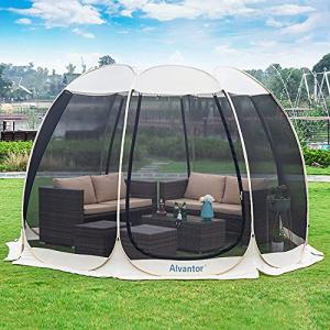 Alvantor Hexagon Outdoor Screen House Tent 10'x10