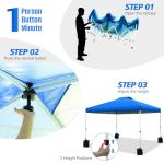 WEIZE 10x10ft Instant Pop-Up Canopy Tent