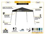 Quik Shade Solo 72 Blue Instant Canopy