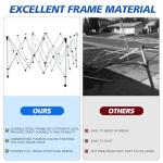 WEIZE 10x10ft Instant Pop-Up Canopy Tent