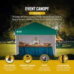 Crown Shades 10x10 Pop Up Canopy Tent, Green