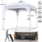 Pop-Up Canopy Tent with Solar LED Lights