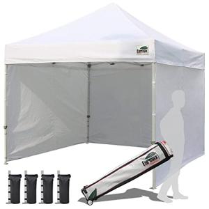 Eurmax 10'x10' Instant Canopy Tent with Side Walls