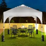 Pop-Up Canopy Tent with Solar LED Lights