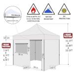 Eurmax 10'x10' Instant Canopy Tent with Side Walls