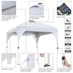 Pop-Up Canopy Tent with Solar LED Lights