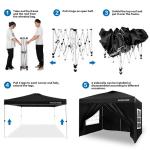 OASISHOME 10'x10' Portable Gazebo Canopy Tent