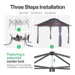 VIVOSUN 13x13 Pop Up Canopy with Mosquito Netting