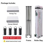 Eurmax 10'x10' Instant Canopy Tent with Side Walls