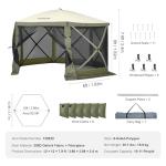 VEVOR 12x12ft Pop Up Gazebo with Mosquito Net