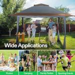VIVOSUN 13x13 Pop Up Canopy with Mosquito Netting