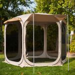 10x10 ft Pop Up Canopy Tent with Mesh Walls