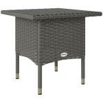 Grey Rattan Outdoor Coffee Table by Outsunny