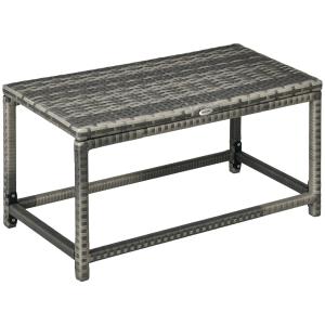 Grey PE Rattan Outdoor Coffee Table