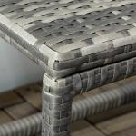 Grey PE Rattan Outdoor Coffee Table