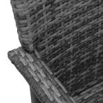 3-Piece Rattan Bistro Garden Furniture Set