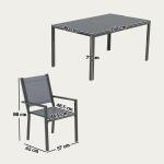 7 Piece Outdoor Dining Set with Stackable Chairs