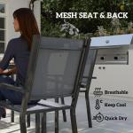 7 Piece Outdoor Dining Set with Stackable Chairs