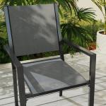 7 Piece Outdoor Dining Set with Stackable Chairs