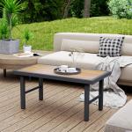 Brown Wood Effect Garden Coffee Table by Outsunny
