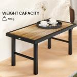 Brown Wood Effect Garden Coffee Table by Outsunny