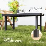 Brown Wood Effect Garden Coffee Table by Outsunny