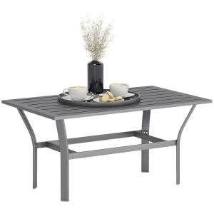 Outsunny Dark Grey Metal Garden Coffee Table