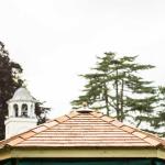 5.1m Oval Garden Gazebo with Cedar Roof