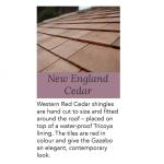 5.1m Oval Garden Gazebo with Cedar Roof