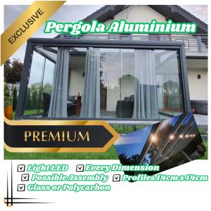 Aluminium Wall Mounted Pergola for Patios