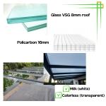 Aluminium Wall Mounted Pergola for Patios