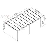 Aluminium Patio Canopy by TieDex Palram