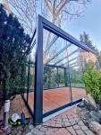Aluminium Lean-To Pergola for Outdoor Patio