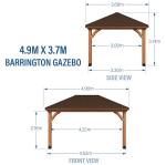 Barrington Wooden Gazebo for Garden or Patio