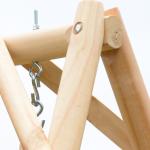 Rustic Wooden 2 Seater Porch Swing Hammock