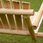 Rustic Wooden 2 Seater Porch Swing Hammock