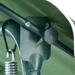 3-Person Metal Swing Chair with Adjustable Canopy